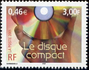 timbre N° 3376, Le siècle au fil du timbre la Communication, Le disque compact,
