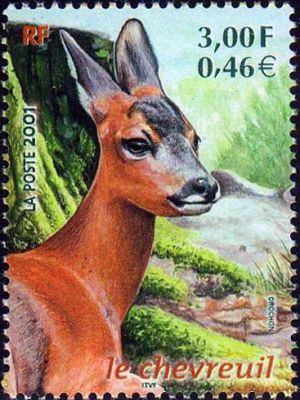 timbre N° 3382, Faune de France, Le Chevreuil