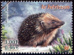 timbre N° 3383, Faune de France, Le Hérisson