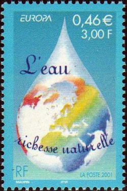 timbre N° 3388, Europa L'eau , richesse naturelle