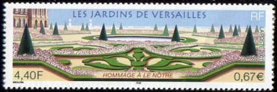 timbre N° 3389, Le Nôtre (1613-1700),  Les jardins de Versailles