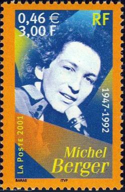 timbre N° 3395, Artistes de la chanson, Michel Berger 1947-1992