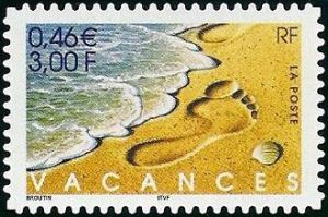 timbre N° 3400, Bonnes vacances