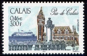 timbre N° 3401, Calais (Pas de Calais) le beffroi de l'Hôtel de Ville