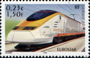 timbre N° 3405, Les légendes du rail : locomotive Eurostar
