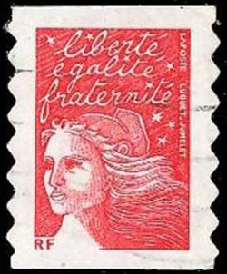 timbre N° 3419, Marianne de Luquet sans valeur faciale autoadhésif