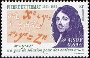 timbre N° 3420, Pierre de Fermat (1601-1665)  mathématicien