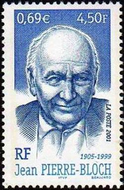 timbre N° 3434, Jean-Pierre Bloch (1905-1999)  homme politique socialiste et résistant français