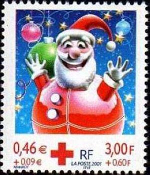 timbre N° 3436, Croix Rouge, Fêtes de fin d'année