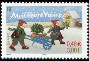 timbre N° 3438, Bonne année et Meilleurs voeux
