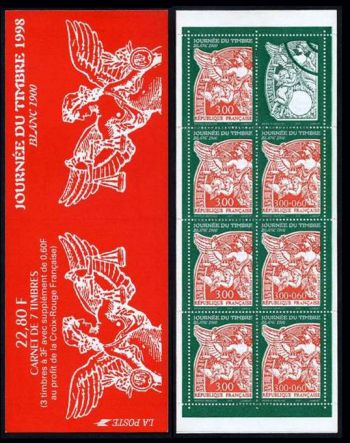 timbre N° BC3137, La bande carnet : Journée du timbre 1998