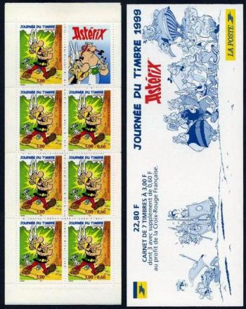 timbre N° BC3227, Journée du timbre, Astérix, bande dessinée créée par René Goscinny et dessinée par Albert Uderzo