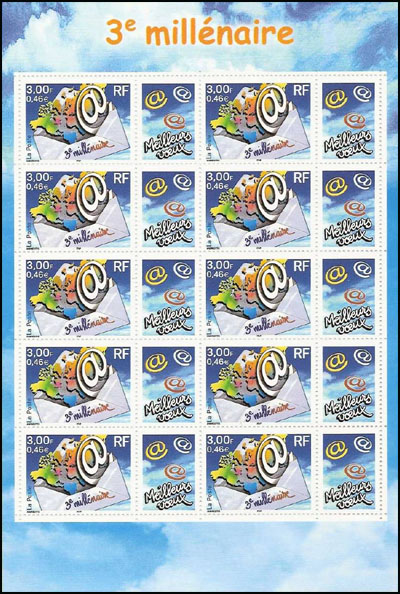 timbre N° F3365, 3ème millénaire