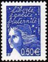  Marianne de Luquet 0,50 € bleu outremer 