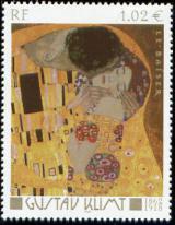  « Le baiser » de Gustav Klimt (1862-1918) 