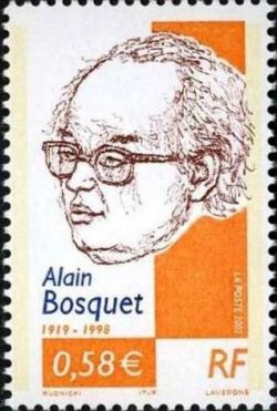 timbre N° 3462, Alain Bosquet (1919-1998), poète et écrivain français d'origine russe