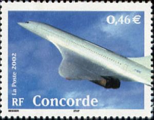 timbre N° 3471, Le siècle au fil du timbre les Transports, avion supersonique  « Le Concorde »