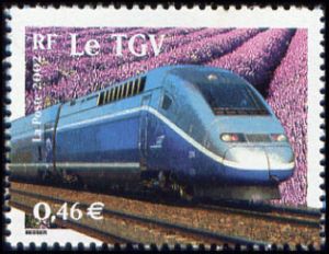 timbre N° 3475, Le siècle au fil du timbre les Transports, le TGV