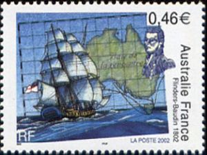 timbre N° 3476, Emission commune France-Australie, Matthew Flinders (1774-1814)  et son bateau « Investigator »