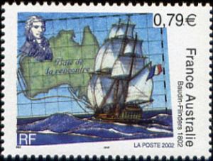 timbre N° 3477, Emission commune France-Australie, Nicolas Baudin(1754-1803) et sa corvette « Le Géographe »