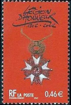 timbre N° 3490, Bicentenaire de la légion d'honneur