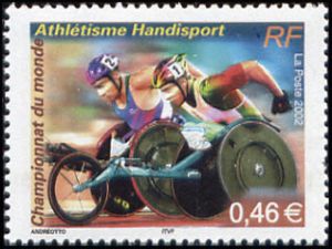 timbre N° 3495, Championnat du monde d'athlétisme handisport au stadium Lille-Métrople