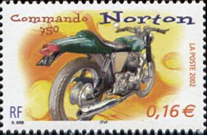 timbre N° 3511, Série motos, Norton Commando 750