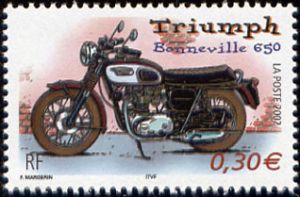 timbre N° 3515, Série motos, Triumph Bonneville 650