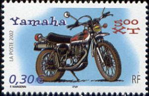 timbre N° 3517, Série motos, Yamaha 500 XT