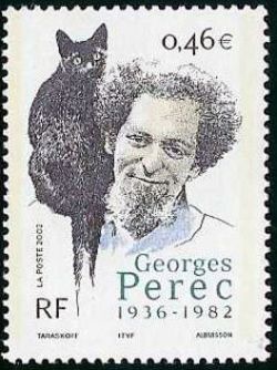 timbre N° 3518, 20ème anniversaire de la mort de l'écrivain Georges Perec (1936-1982) écrivain et verbicruciste