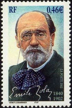 timbre N° 3524, Centenaire de la mort de l'écrivain Emile Zola (1840-1902)
