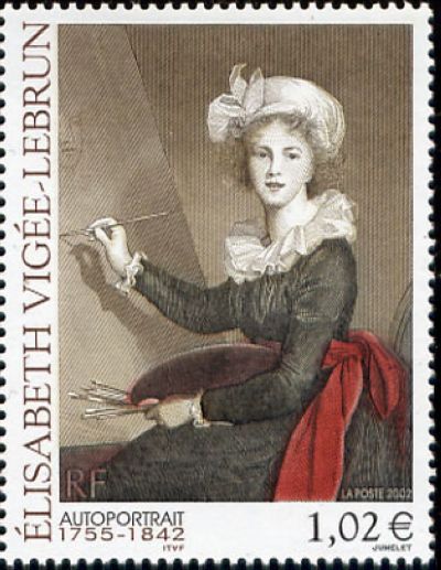 timbre N° 3526, Elisabeth Vigée-Lebrun (1755-1842) artiste peintre française, grande portraitiste