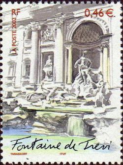 timbre N° 3528, Capitales européennes : Rome, La Fontaine de Trevi