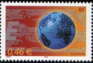 timbre N° 3532, Le monde en réseau