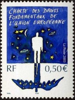 timbre N° 3555, Charte des droits fondamentaux de l'union européenne