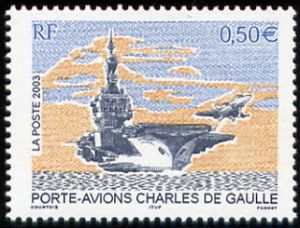 timbre N° 3557, Porte avions Charles de Gaulle