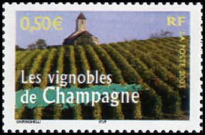 timbre N° 3561, La France à vivre, Les vignobles de Champagne