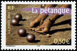 timbre N° 3564, La France à vivre, La pétanque