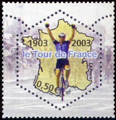 timbre N° 3583, Le Tour de France 1903-2003