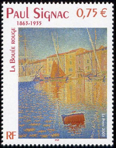 timbre N° 3584, « La bouée rouge » oeuvre de Paul Signac (1863-1935)