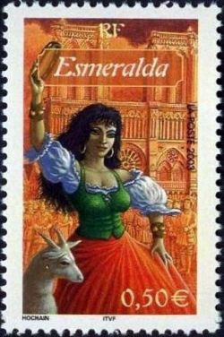 timbre N° 3589, Personnages célèbres de la littérature française, Esmeralda