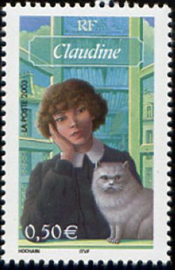 timbre N° 3590, Personnages célèbres de la littérature française, Claudine