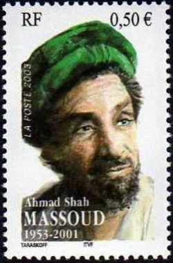 timbre N° 3594, Cinquantenaire de la naissance du commandant afghan Ahmad Shah Massoud (1953-2001)