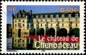 timbre N° 3595, La France à voir, Le Château de Chenonceau