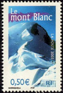 timbre N° 3602, La France à voir, Le mont Blanc