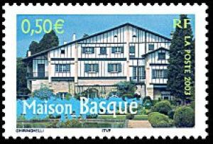timbre N° 3603, La France à voir, Maison basque
