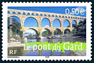 timbre N° 3604, La France à voir, Le pont du Gard