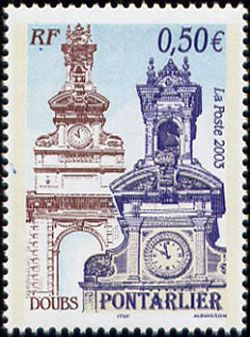 timbre N° 3608, Pontarlier (Doubs)