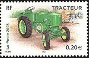 timbre N° 3610, Collection jeunesse : véhicules utilitaires, Tracteur