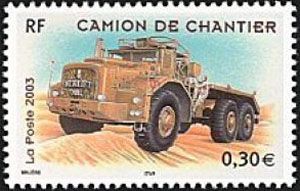 timbre N° 3615, Collection jeunesse : véhicules utilitaires, Camion de chantier